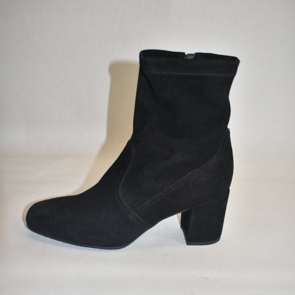 Aquatalia Dayana Water Resistant Stretch Bootie Black Size 10 - Picture 5 of 9